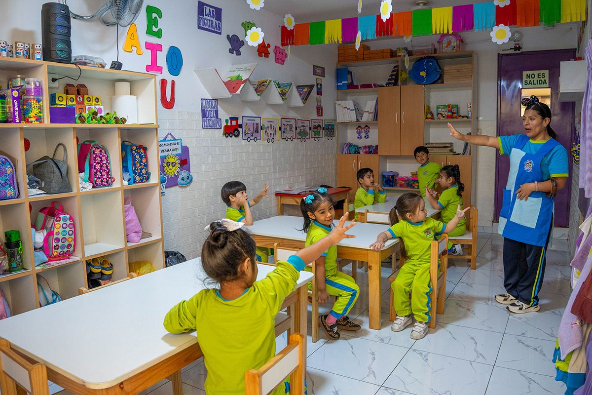 Niños en el aula